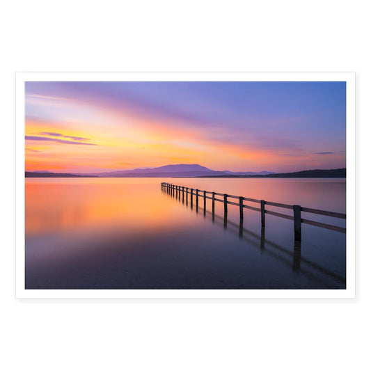 Sunset at the Fence to Nowhere